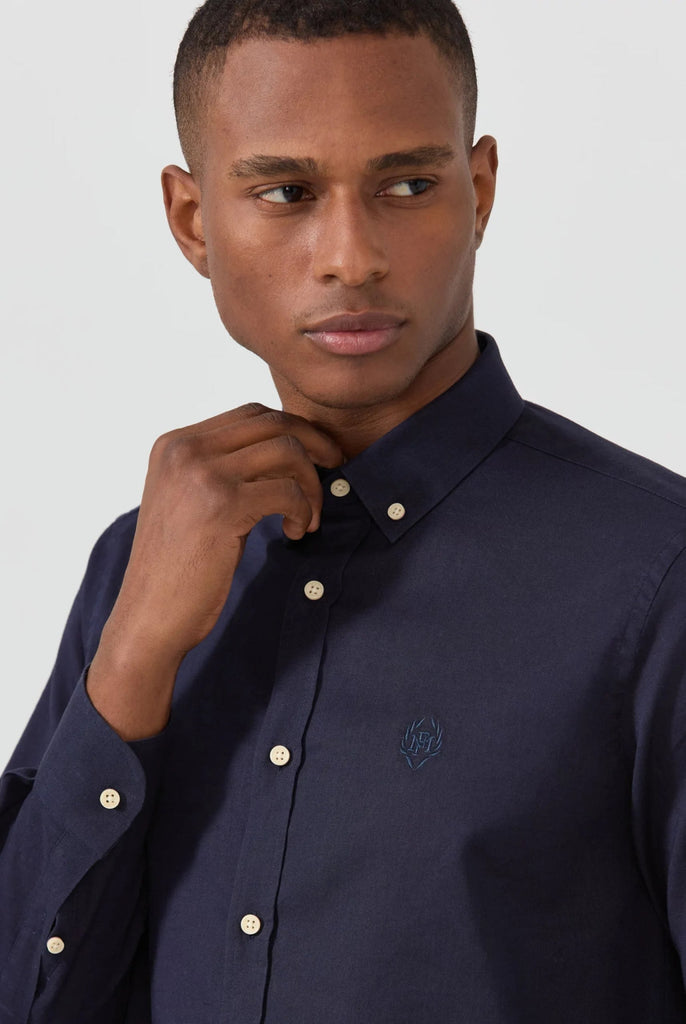 Stéphane: Chemise En Lin Classique à Manches Longues - Marco Frank