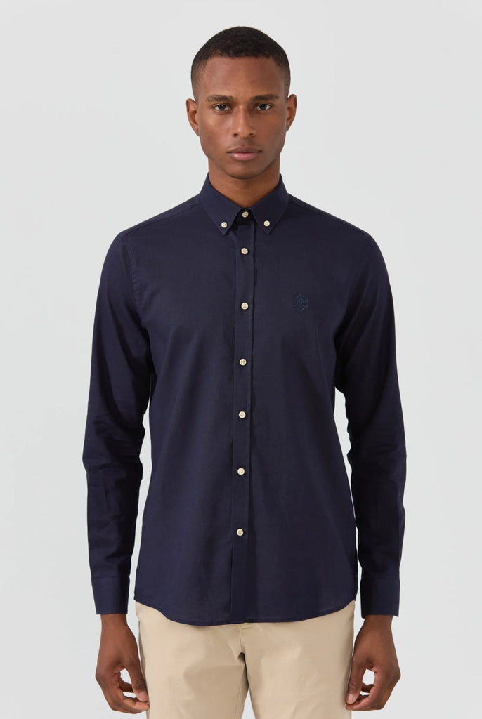 Stéphane: Chemise En Lin Classique à Manches Longues - Marco Frank