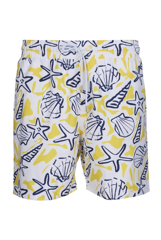 Teddie: Short de Bain à Imprimé Nautique, Séchage Rapide - Marco Frank