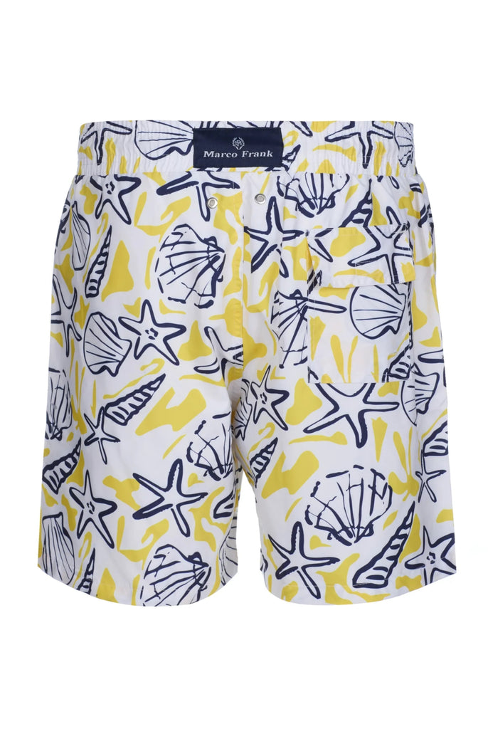 Teddie: Short de Bain à Imprimé Nautique, Séchage Rapide - Marco Frank