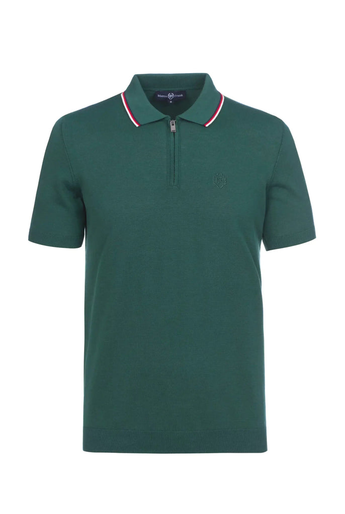 Thibault: Pull Polo Col Rayé - Marco Frank