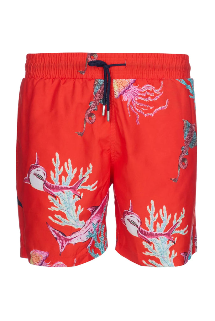 Varden: Short de Bain à Imprimé Sous La Mer, Séchage Rapide - Marco Frank