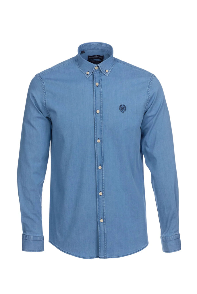 Wisconsin: Chemise En Jean Coupe Classique - Marco Frank