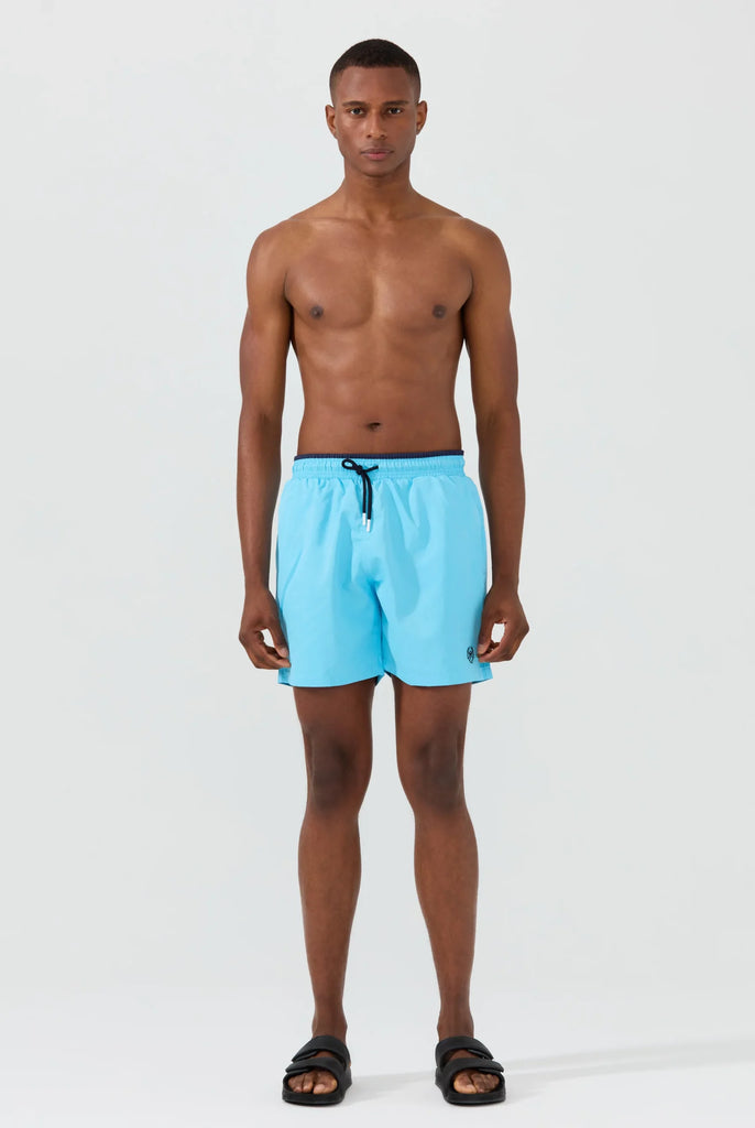 Ormondo: Short de Bain Avec Détails Contrastés, Séchage Rapide - Marco Frank