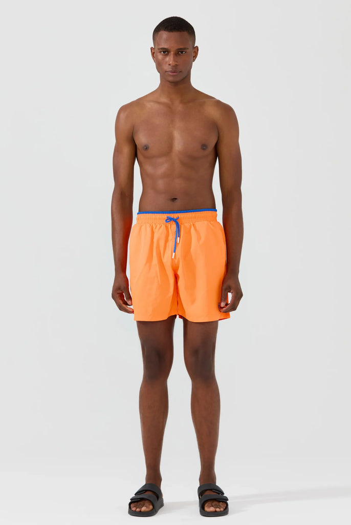 Ormondo: Short de Bain Avec Détails Contrastés, Séchage Rapide - Marco Frank