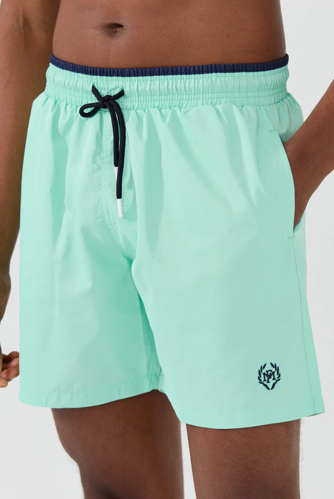 Ormondo: Short de Bain Avec Détails Contrastés, Séchage Rapide - Marco Frank