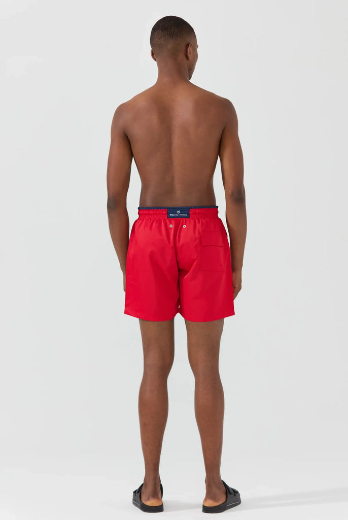 Ormondo: Short de Bain Avec Détails Contrastés, Séchage Rapide - Marco Frank