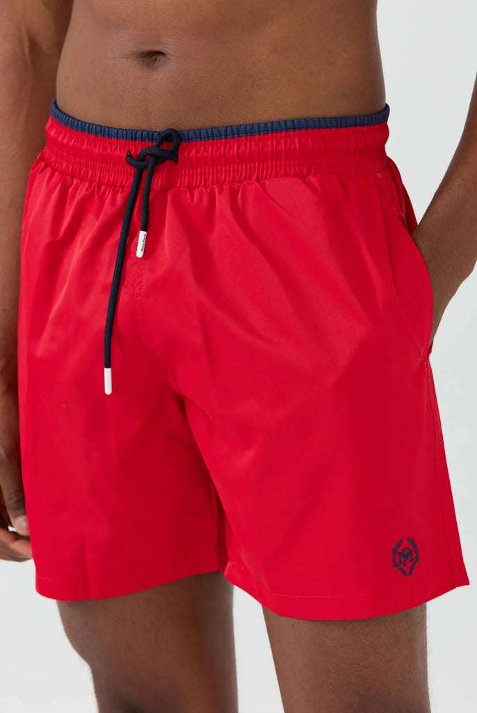 Ormondo: Short de Bain Avec Détails Contrastés, Séchage Rapide - Marco Frank