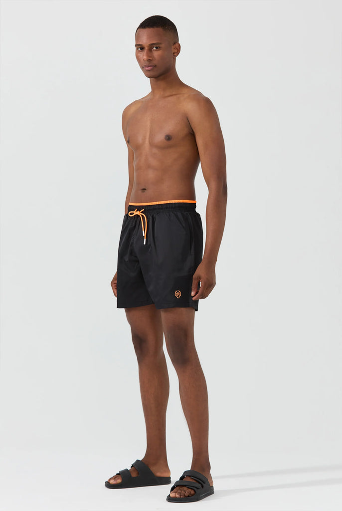 Ormondo: Short de Bain Avec Détails Contrastés, Séchage Rapide - Marco Frank
