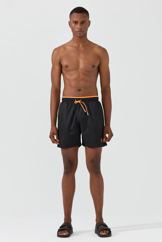 Ormondo: Short de Bain Avec Détails Contrastés, Séchage Rapide - Marco Frank