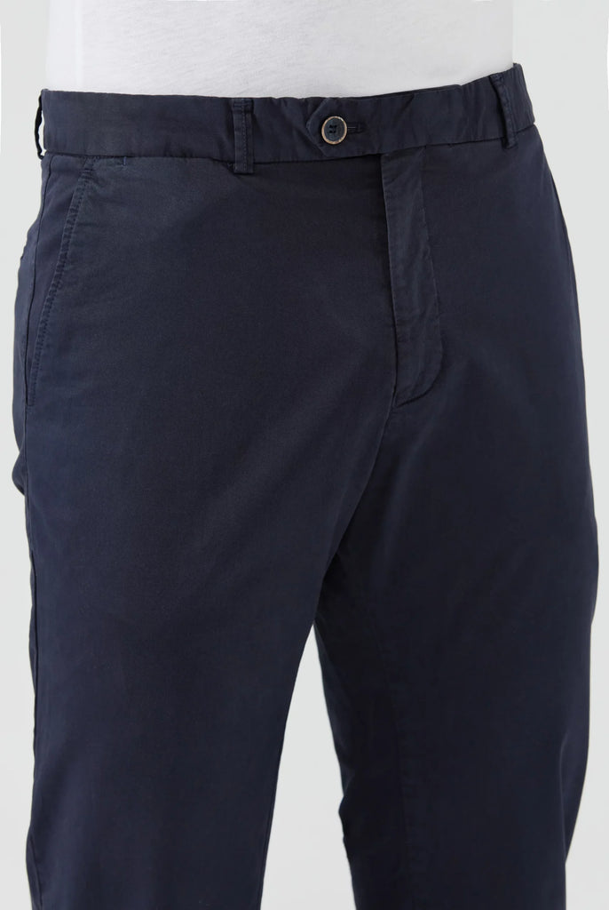 Marco Frank - Harvey: Chino Regular Fit En Coton Stretch , Bleu Marine