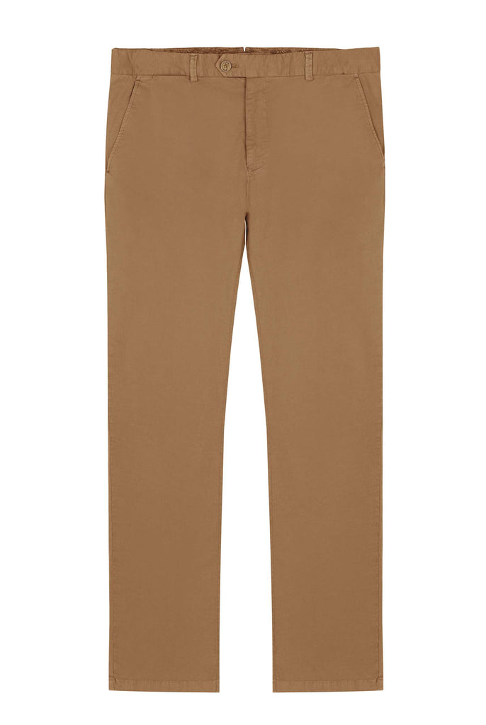 Marco Frank - Harvey: Chino Regular Fit En Coton Stretch , Brun