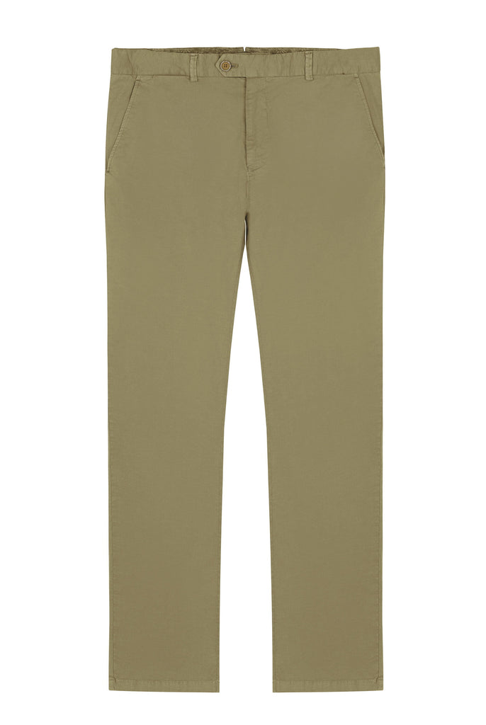 Marco Frank - Harvey: Chino Regular Fit En Coton Stretch , Kaki