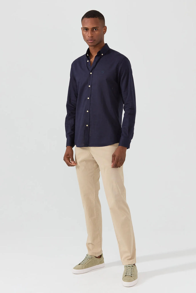 Marco Frank - Harvey: Chino Regular Fit En Coton Stretch , Beige