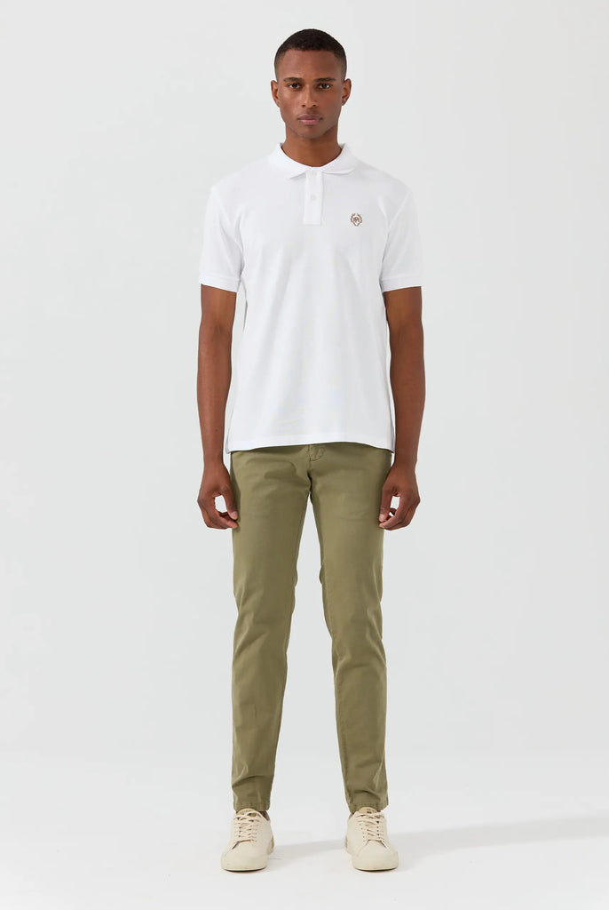 Marco Frank - Harvey: Chino Regular Fit En Coton Stretch , Kaki