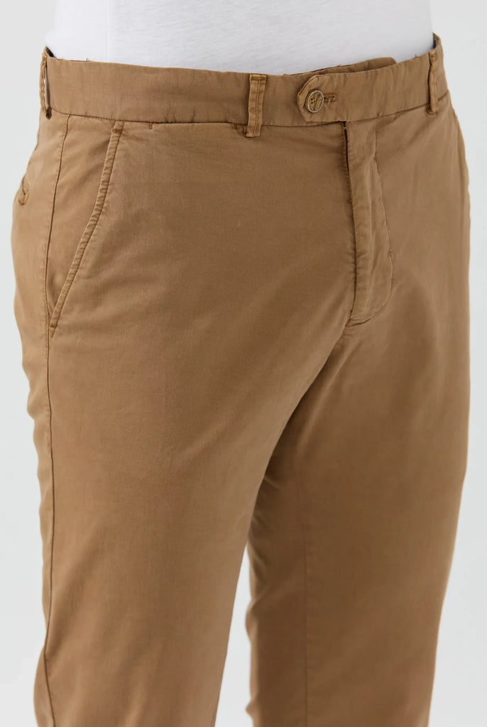 Marco Frank - Harvey: Chino Regular Fit En Coton Stretch , Brun