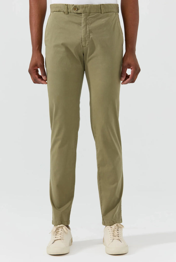 Marco Frank - Harvey: Chino Regular Fit En Coton Stretch , Kaki