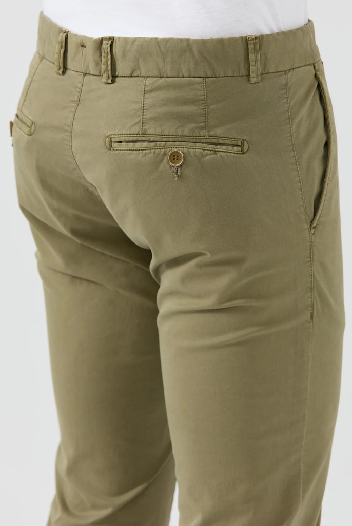 Marco Frank - Harvey: Chino Regular Fit En Coton Stretch , Kaki