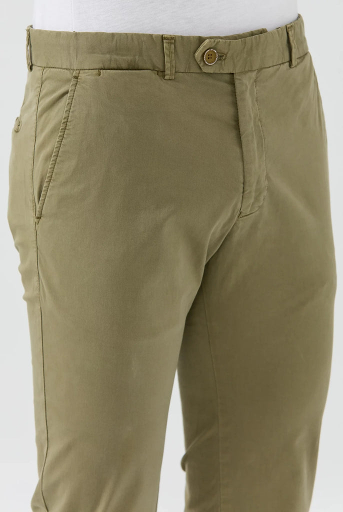 Marco Frank - Harvey: Chino Regular Fit En Coton Stretch , Kaki