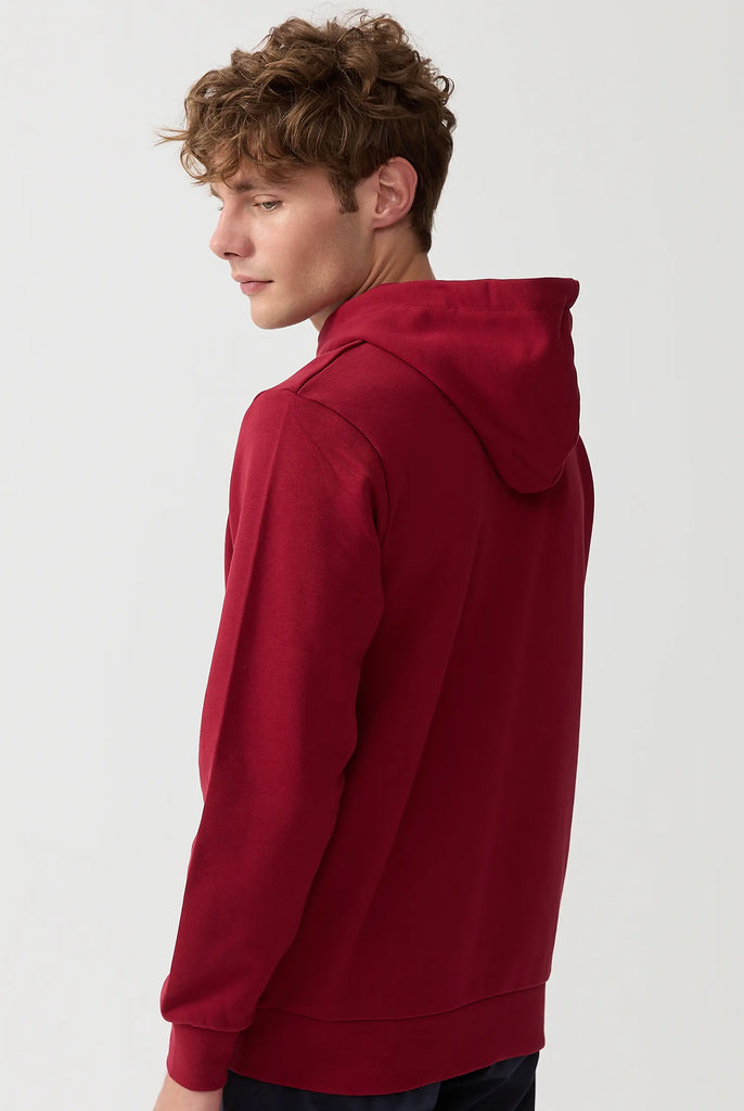 Marco Frank - Corbin Sweat Capuche Avec Logo Brodé - Rouge