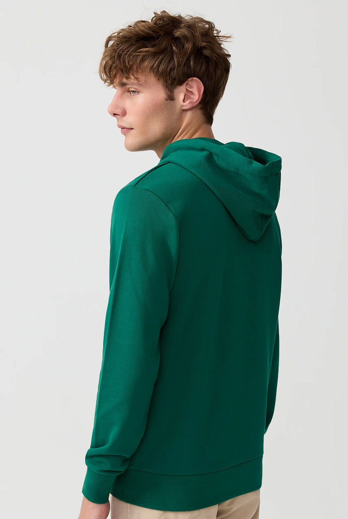 Marco Frank - Corbin Sweat Capuche Avec Logo Brodé - Green