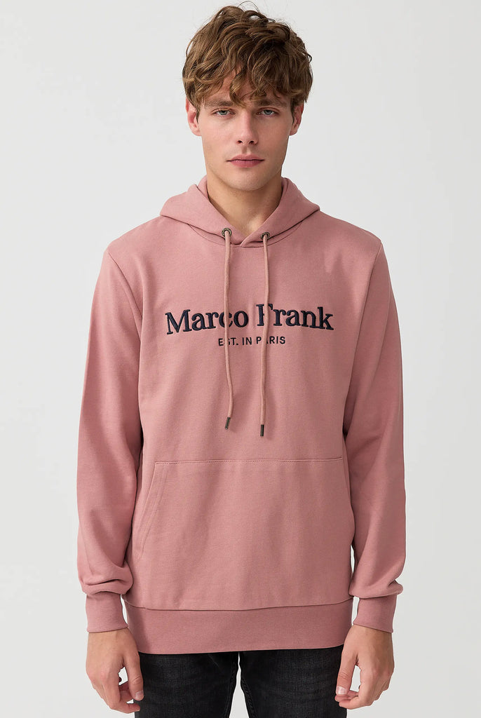 Marco Frank - Corbin Sweat Capuche Avec Logo Brodé - Pink