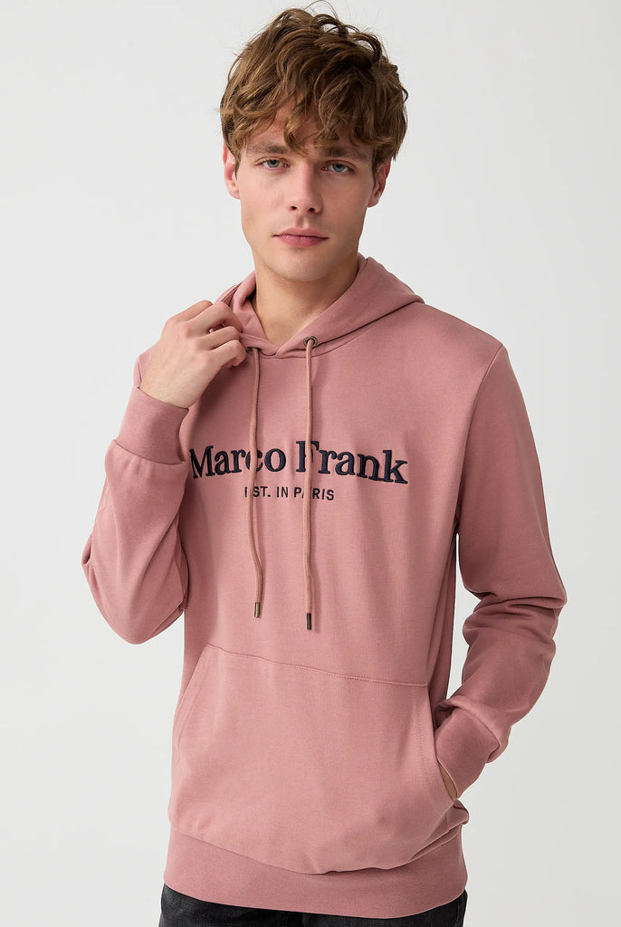 Marco Frank - Corbin Sweat Capuche Avec Logo Brodé - Pink