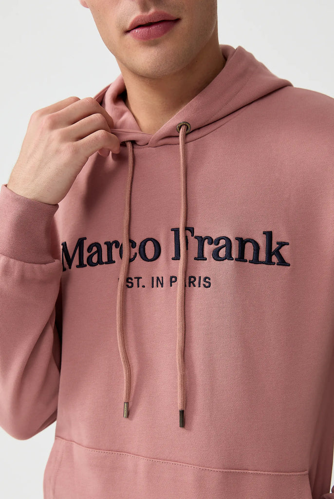 Marco Frank - Corbin Sweat Capuche Avec Logo Brodé - Pink