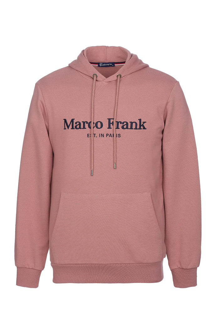 Marco Frank - Corbin Sweat Capuche Avec Logo Brodé - Pink