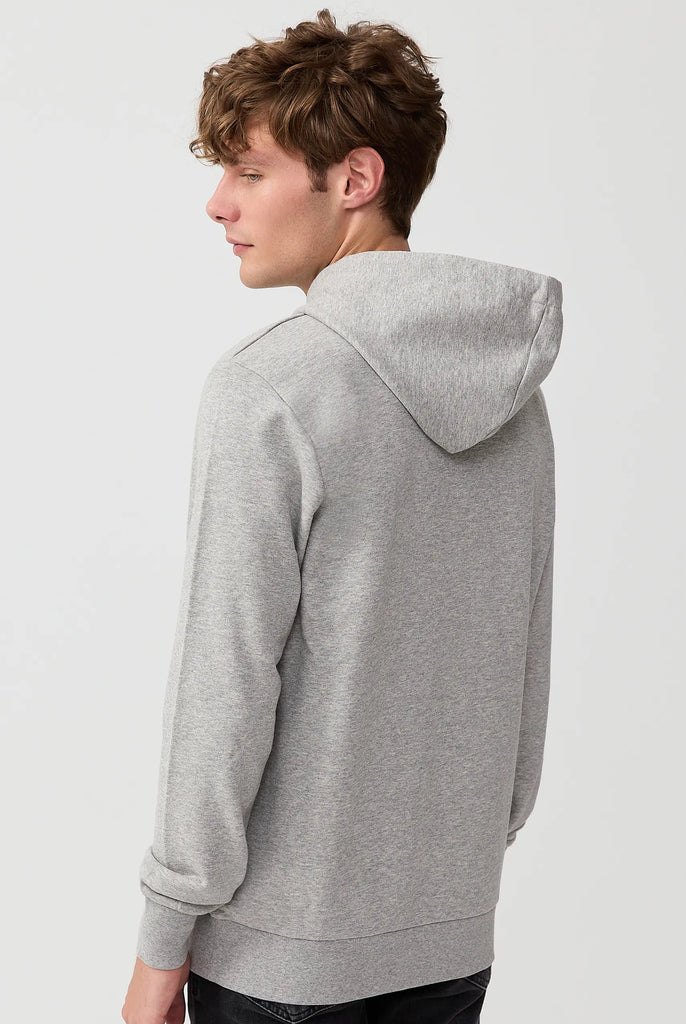 Marco Frank - Corbin Sweat Capuche Avec Logo Brodé - Gris