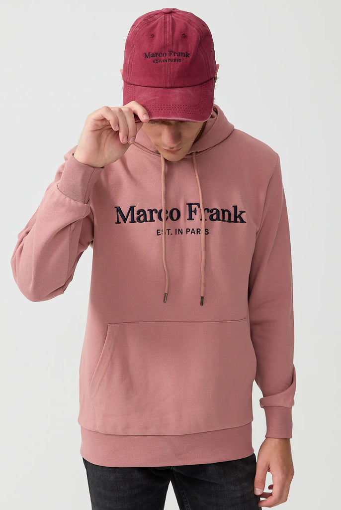 Marco Frank - Corbin Sweat Capuche Avec Logo Brodé - Pink