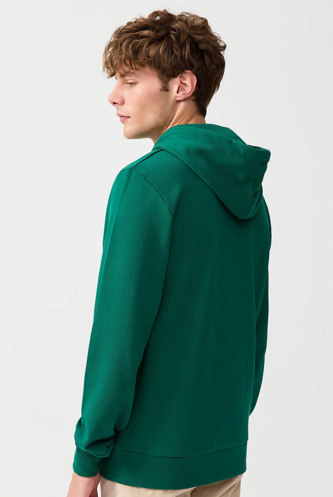 Marco Frank | Paris, France | Fontaine: Sweat Capuche Avec Logo Manuscrit Brodé - Vert