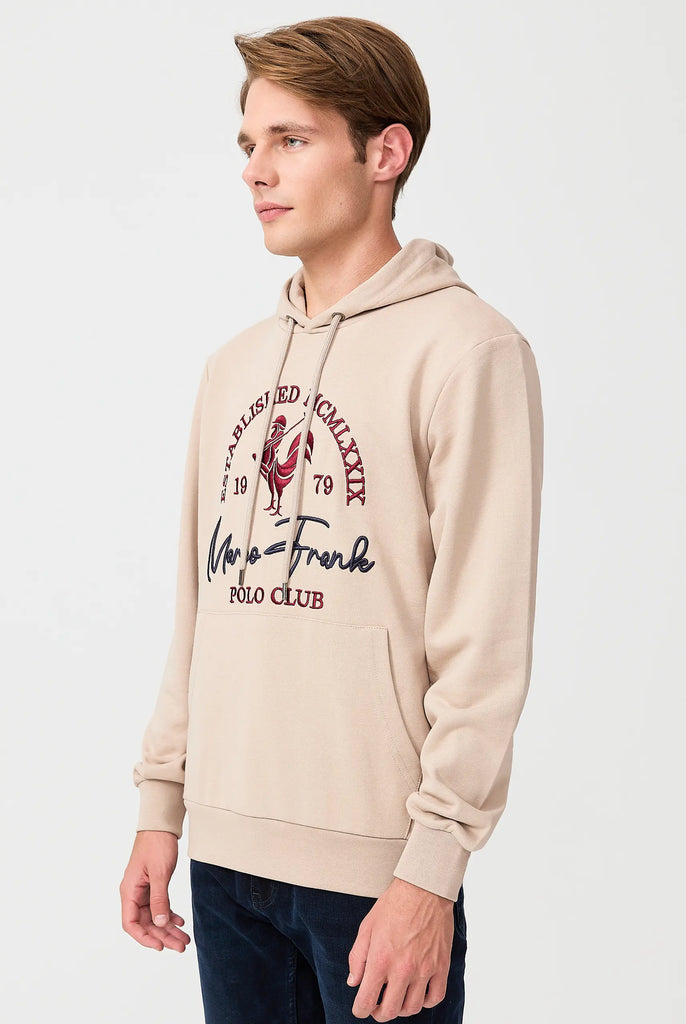 Paradis: Sweat Capuche Avec Logo de Coq Emblématique Brodé - Marco Frank