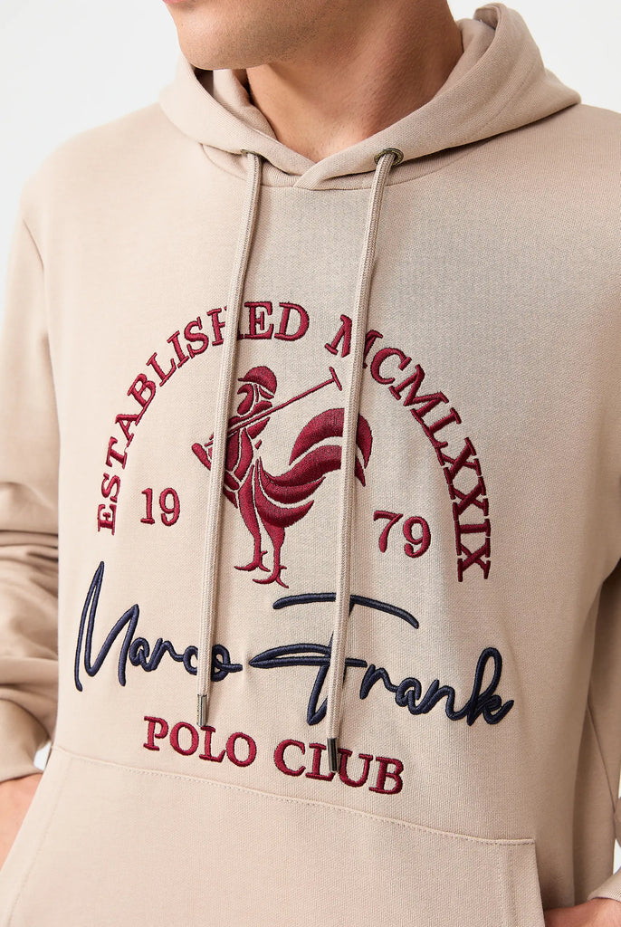 Paradis: Sweat Capuche Avec Logo de Coq Emblématique Brodé - Marco Frank