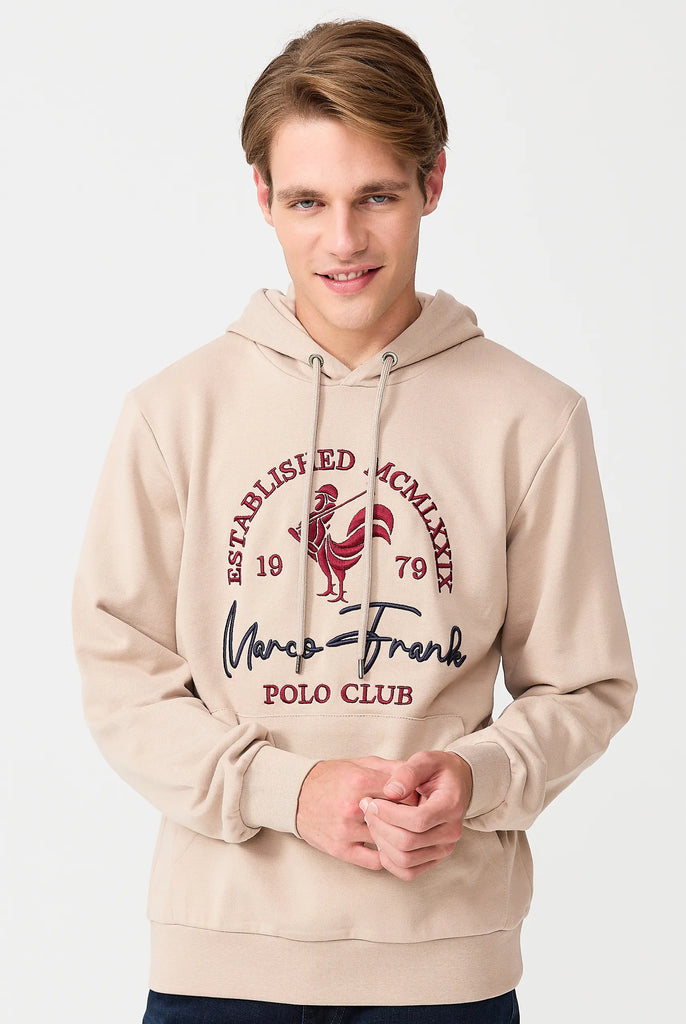 Paradis: Sweat Capuche Avec Logo de Coq Emblématique Brodé - Marco Frank