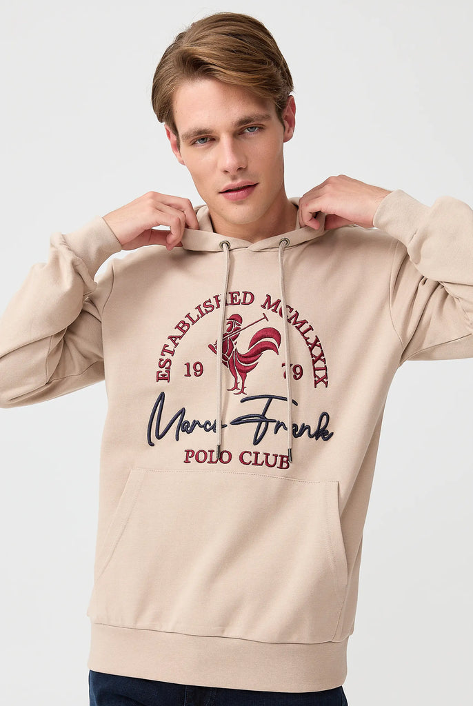 Paradis: Sweat Capuche Avec Logo de Coq Emblématique Brodé - Marco Frank