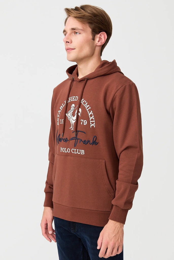 Paradis: Sweat Capuche Avec Logo de Coq Emblématique Brodé - Marco Frank