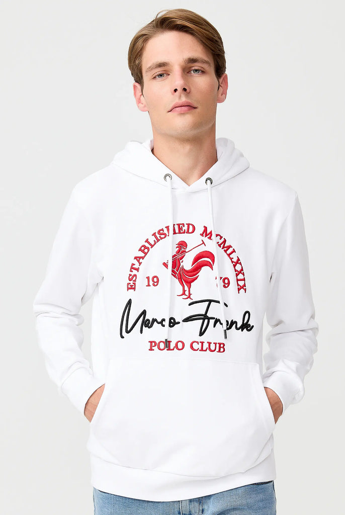 Paradis: Sweat Capuche Avec Logo de Coq Emblématique Brodé - Marco Frank