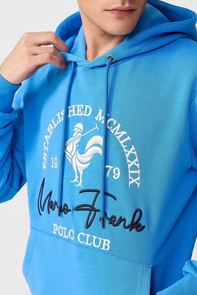 Paradis: Sweat Capuche Avec Logo de Coq Emblématique Brodé - Marco Frank