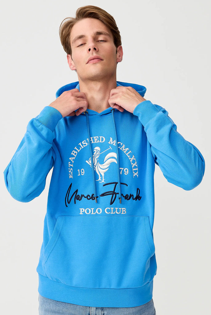 Paradis: Sweat Capuche Avec Logo de Coq Emblématique Brodé - Marco Frank