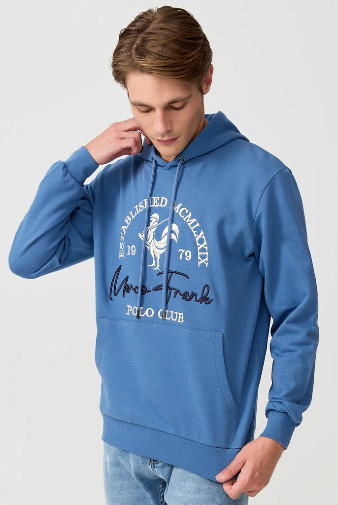 Paradis: Sweat Capuche Avec Logo de Coq Emblématique Brodé - Marco Frank