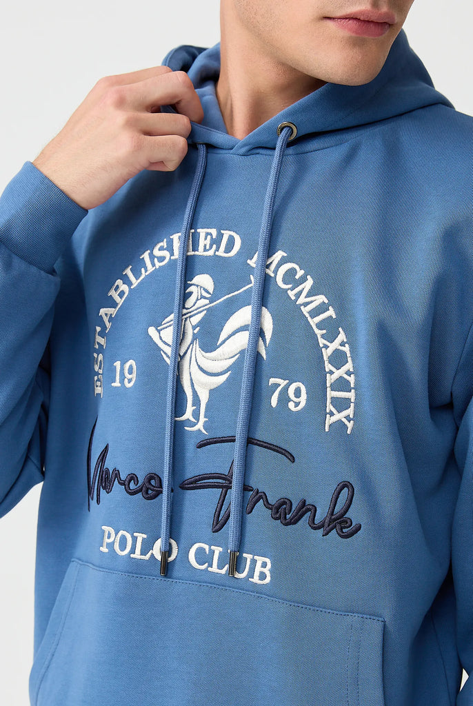 Paradis: Sweat Capuche Avec Logo de Coq Emblématique Brodé - Marco Frank