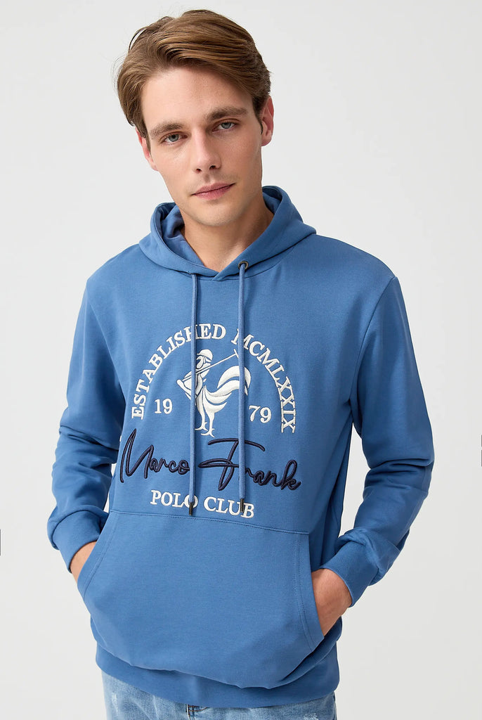 Paradis: Sweat Capuche Avec Logo de Coq Emblématique Brodé - Marco Frank