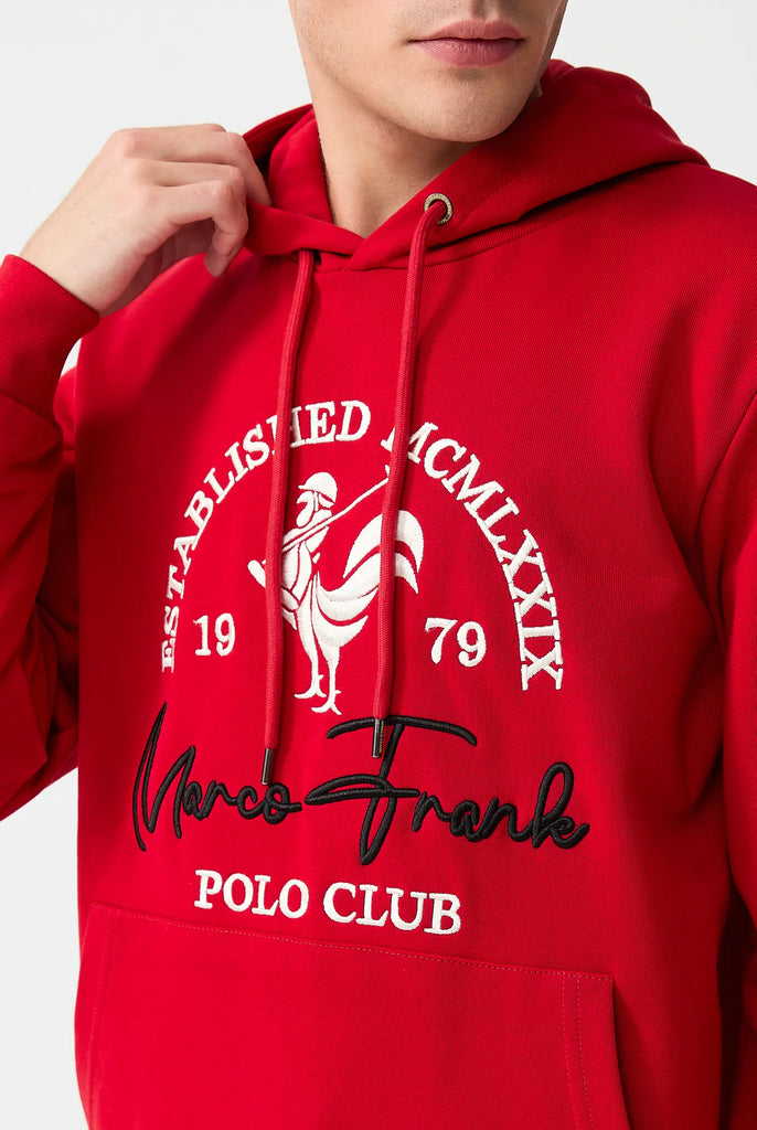 Paradis: Sweat Capuche Avec Logo de Coq Emblématique Brodé - Marco Frank