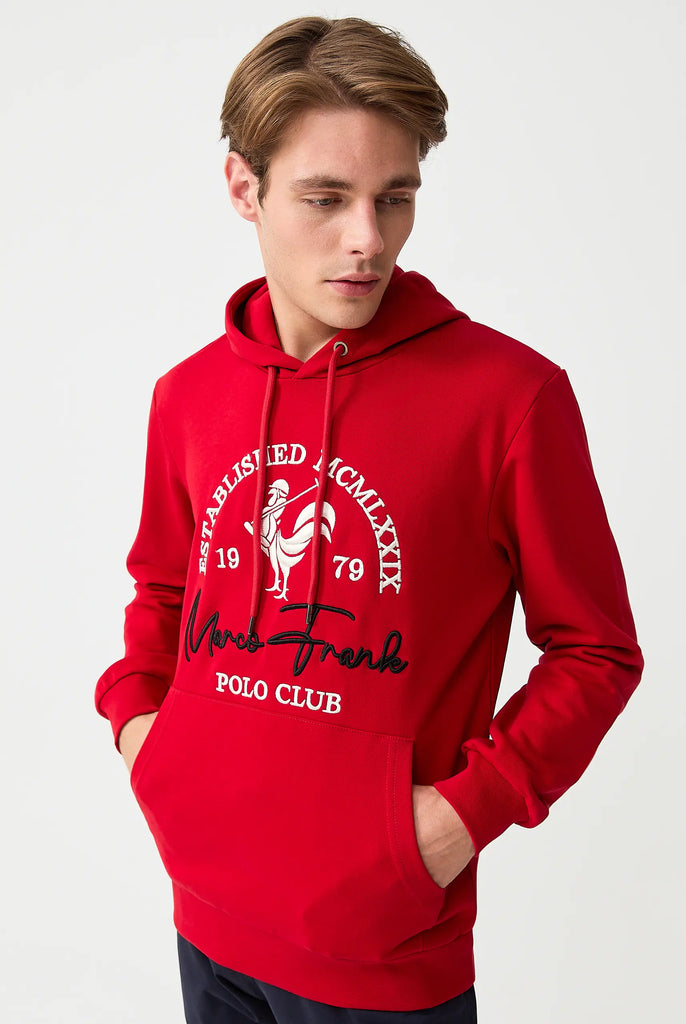 Paradis: Sweat Capuche Avec Logo de Coq Emblématique Brodé - Marco Frank