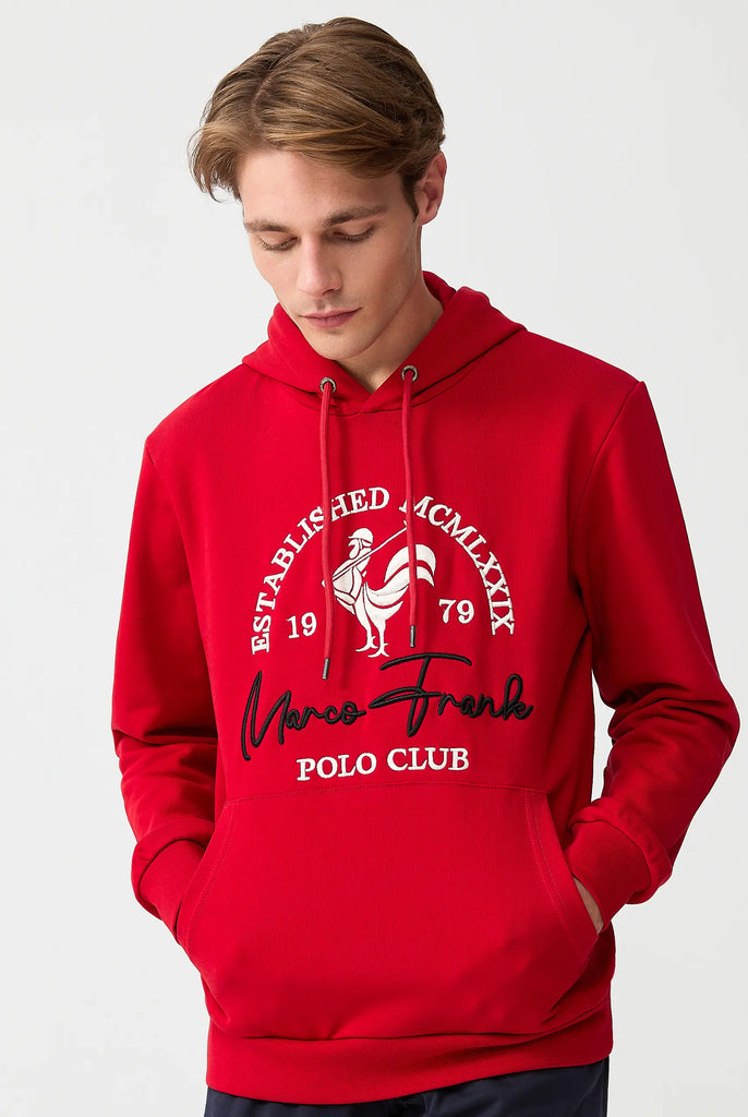 Paradis: Sweat Capuche Avec Logo de Coq Emblématique Brodé - Marco Frank