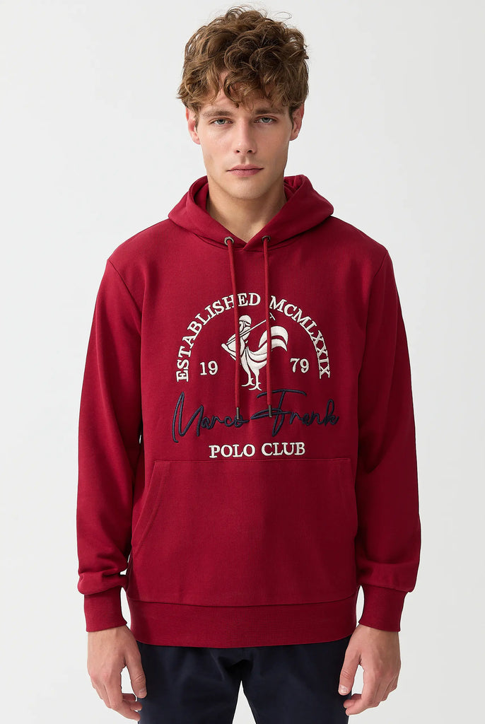 Paradis: Sweat Capuche Avec Logo de Coq Emblématique Brodé - Marco Frank