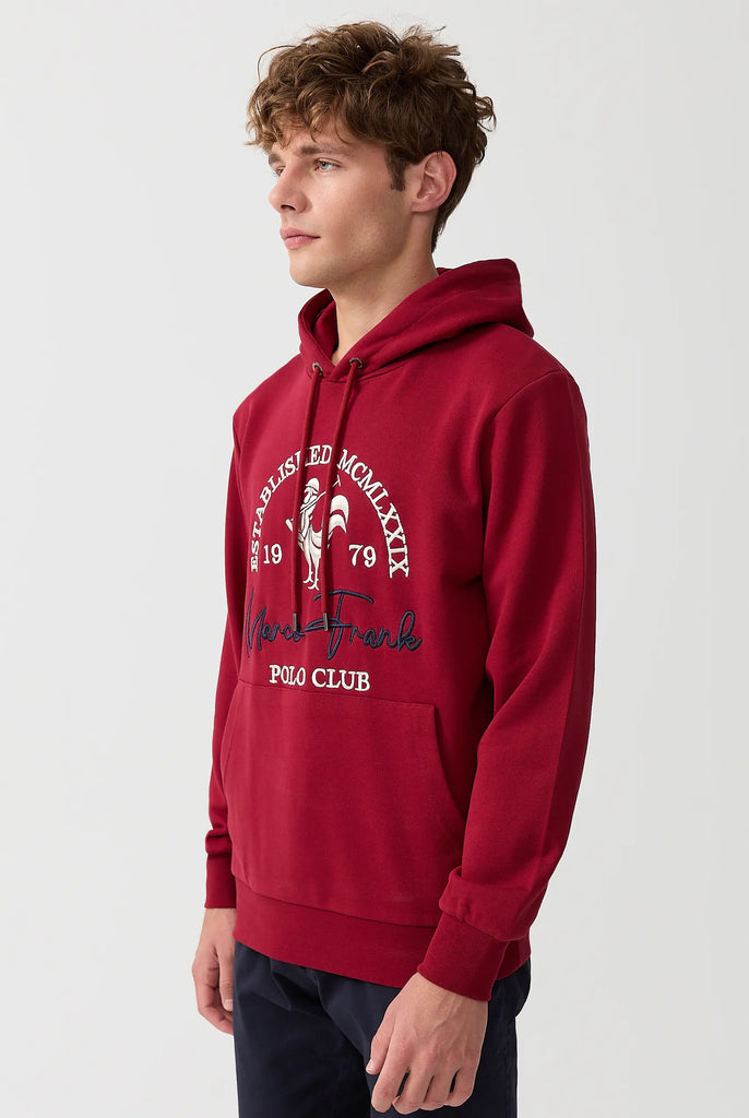 Paradis: Sweat Capuche Avec Logo de Coq Emblématique Brodé - Marco Frank