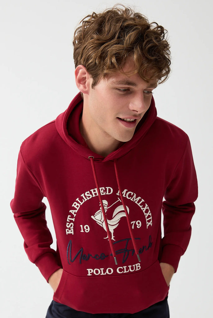 Paradis: Sweat Capuche Avec Logo de Coq Emblématique Brodé - Marco Frank