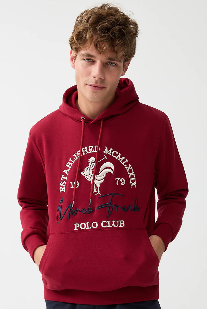 Paradis: Sweat Capuche Avec Logo de Coq Emblématique Brodé - Marco Frank